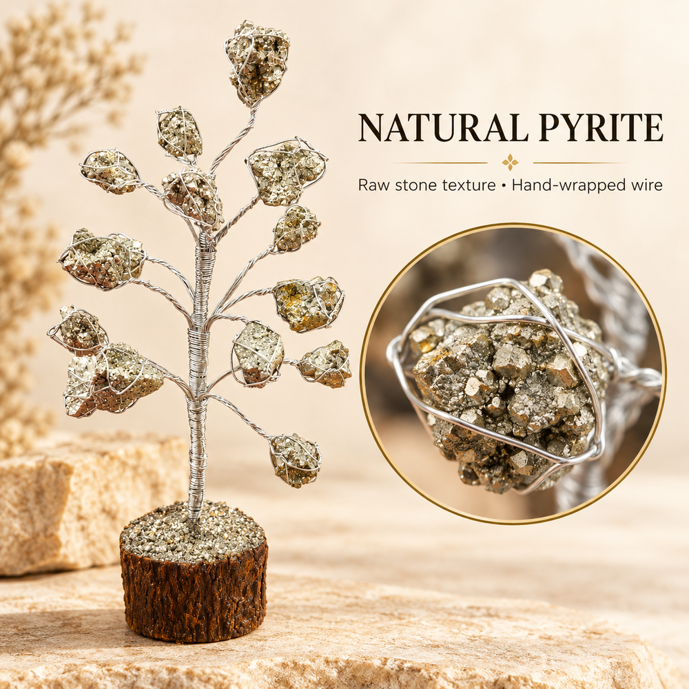 Natural Pyrite Wealth Tree – Prosperity & Abundance Décor — Everyday context