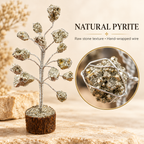 Natural raw pyrite texture and hand-wrapped wire detail