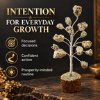 Pyrite Tree for focused decisions confident action and prosperity-minded routine