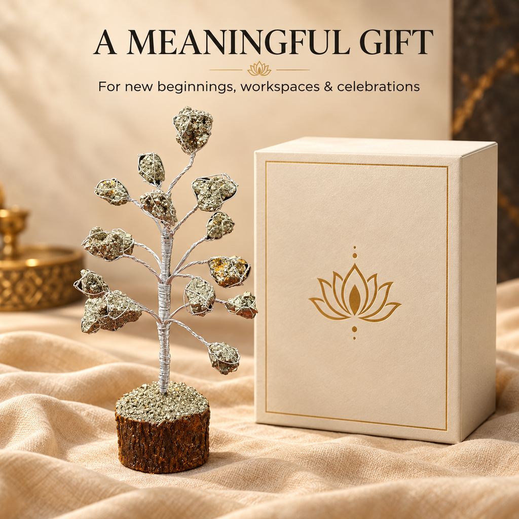 Natural Pyrite Wealth Tree as a meaningful gift for new beginnings