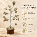 Natural Pyrite Tree care guide and handcrafted stone variation