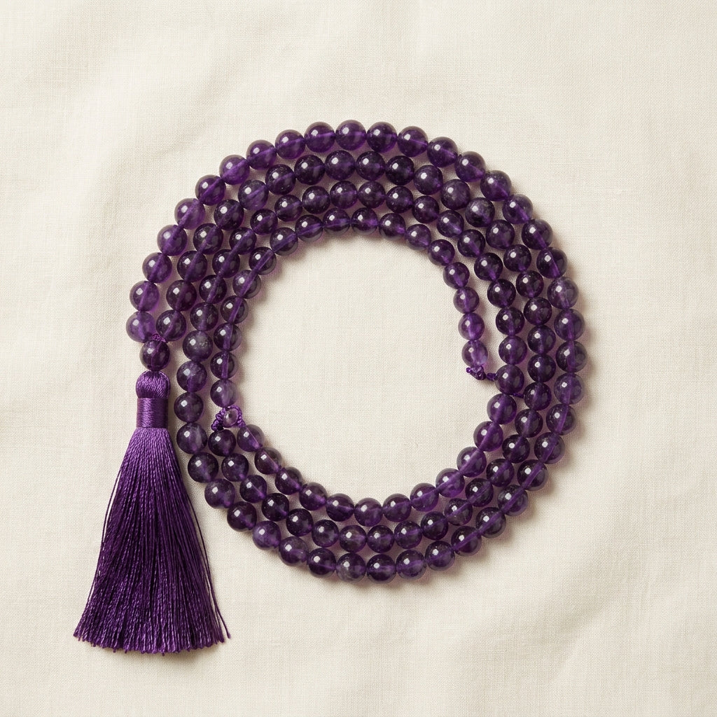 Number 8 Saturn Numerology Mala - hero front view