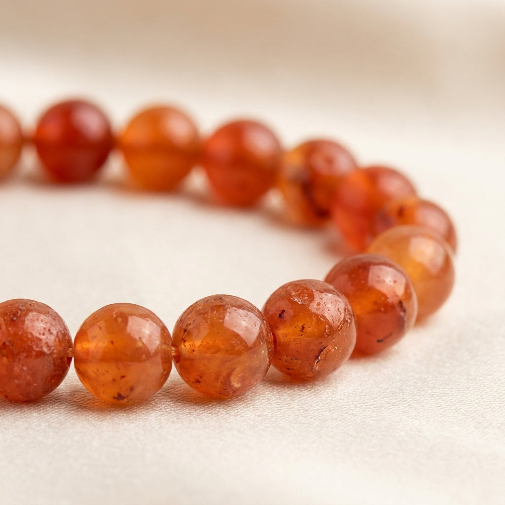 Number 9 Mars Numerology Bracelet - macro bead detail