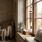 Vaastu wind chime near windowsill