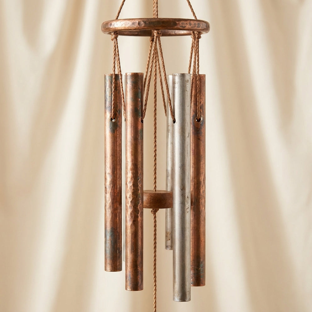 Vaastu Wind Chime — 6-Rod Metal (Northwest Corner) — Everyday styling