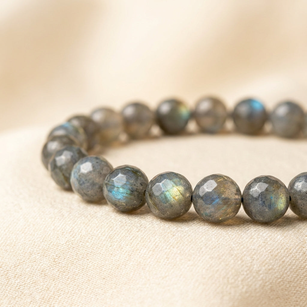 Labradorite Transformation Bracelet - macro detail