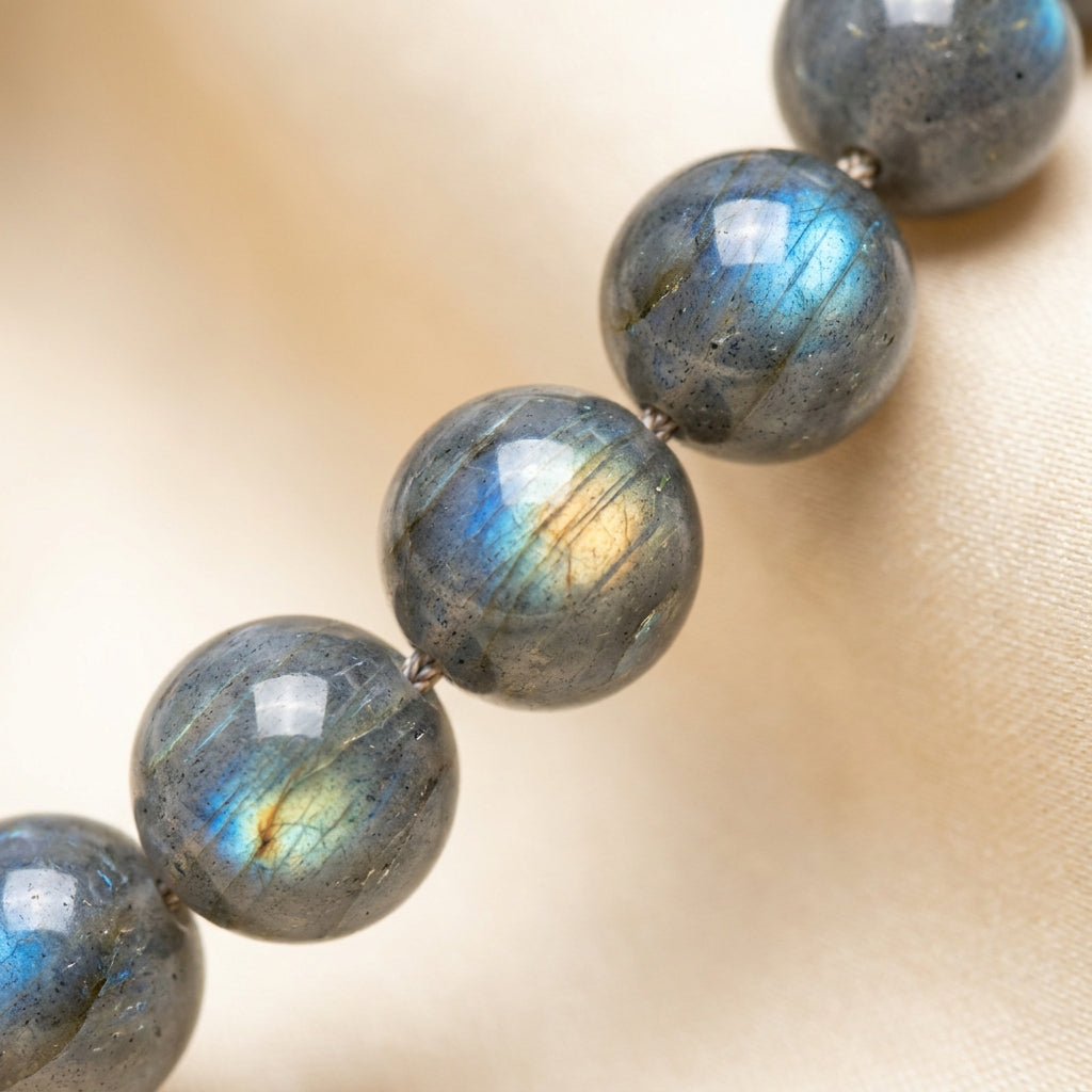 Number 7 Ketu Numerology Bracelet - macro bead detail