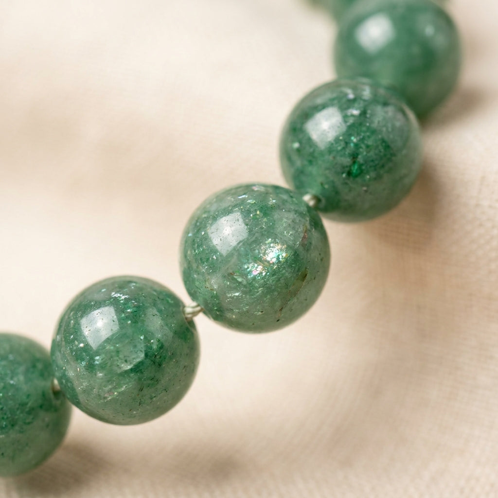 Number 5 Mercury Numerology Bracelet - macro bead detail