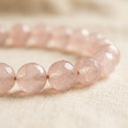 Rose Quartz Love & Serenity Bracelet - macro detail