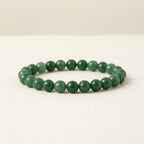 Gemini & Virgo Mercury Zodiac Bracelet - aventurine beads hero shot