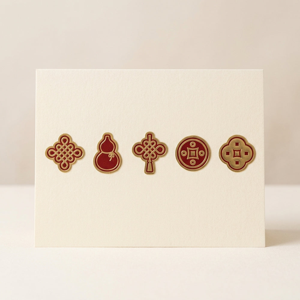 Vaastu Swastik Door Sticker Set — Closer view