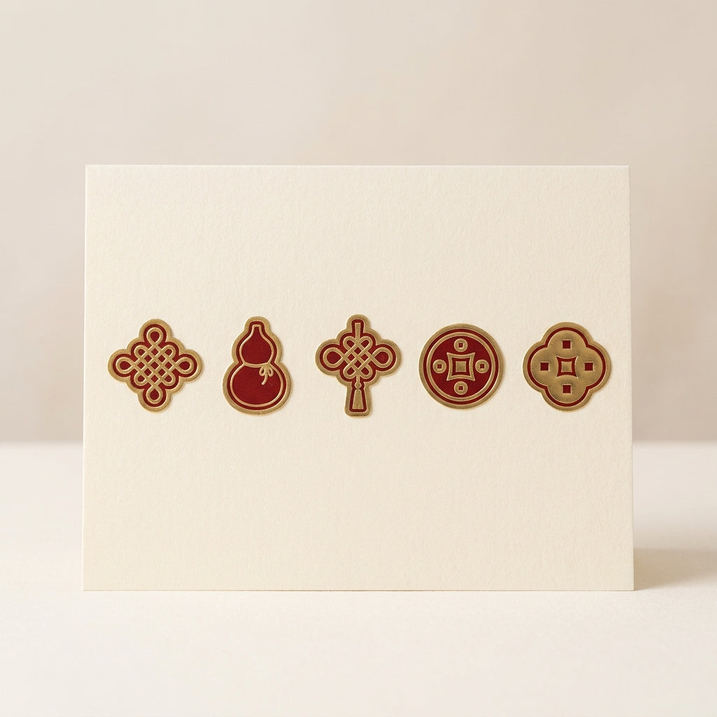 Swastik door sticker set, hero view