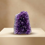 Amethyst cluster, hero front view
