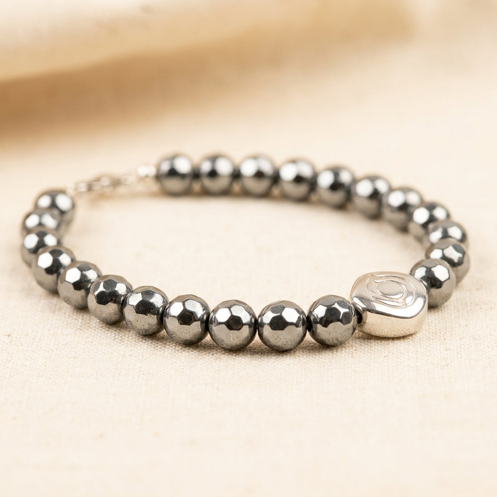 Hematite Grounding Bracelet — Everyday styling