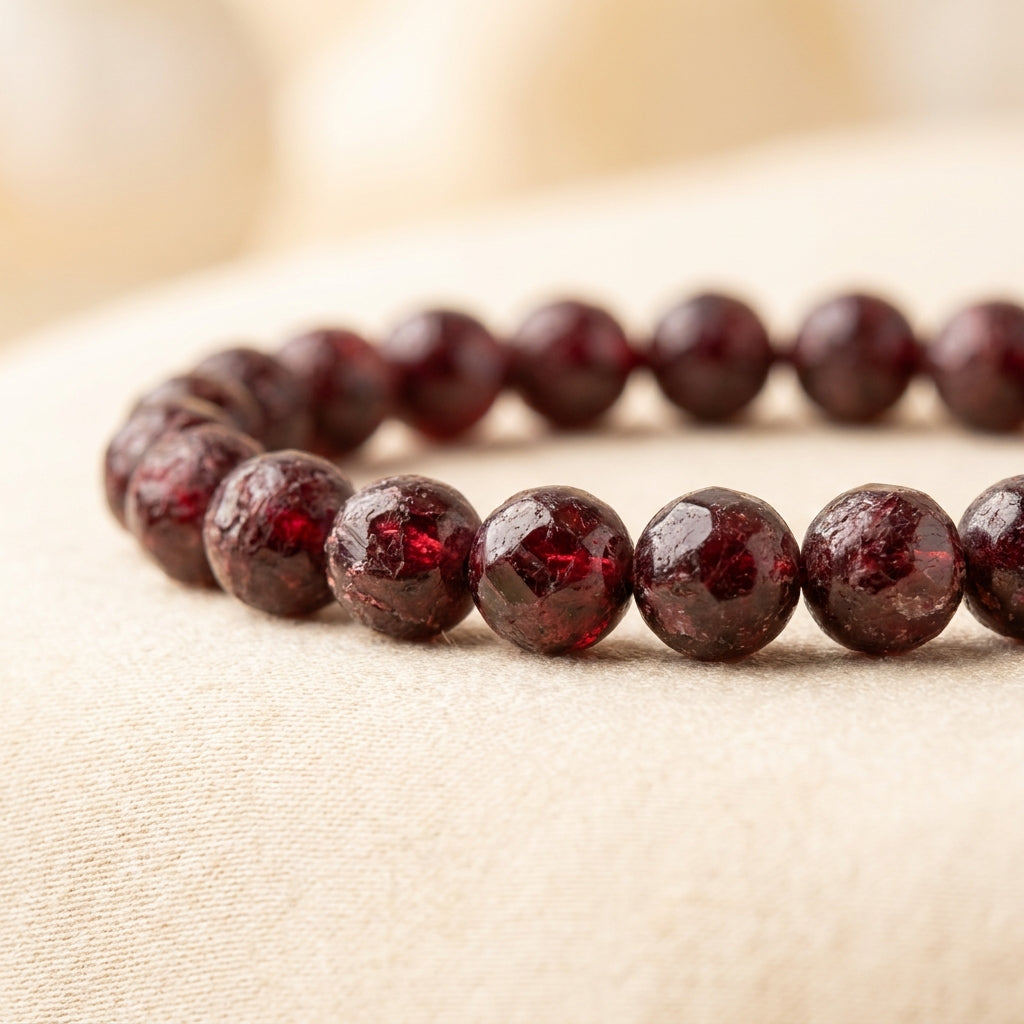 Number 1 Sun Numerology Bracelet - macro bead detail