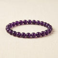 Number 8 Saturn Numerology Bracelet Amethyst - hero front view