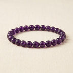 Number 8 Saturn Numerology Bracelet Amethyst - hero front view