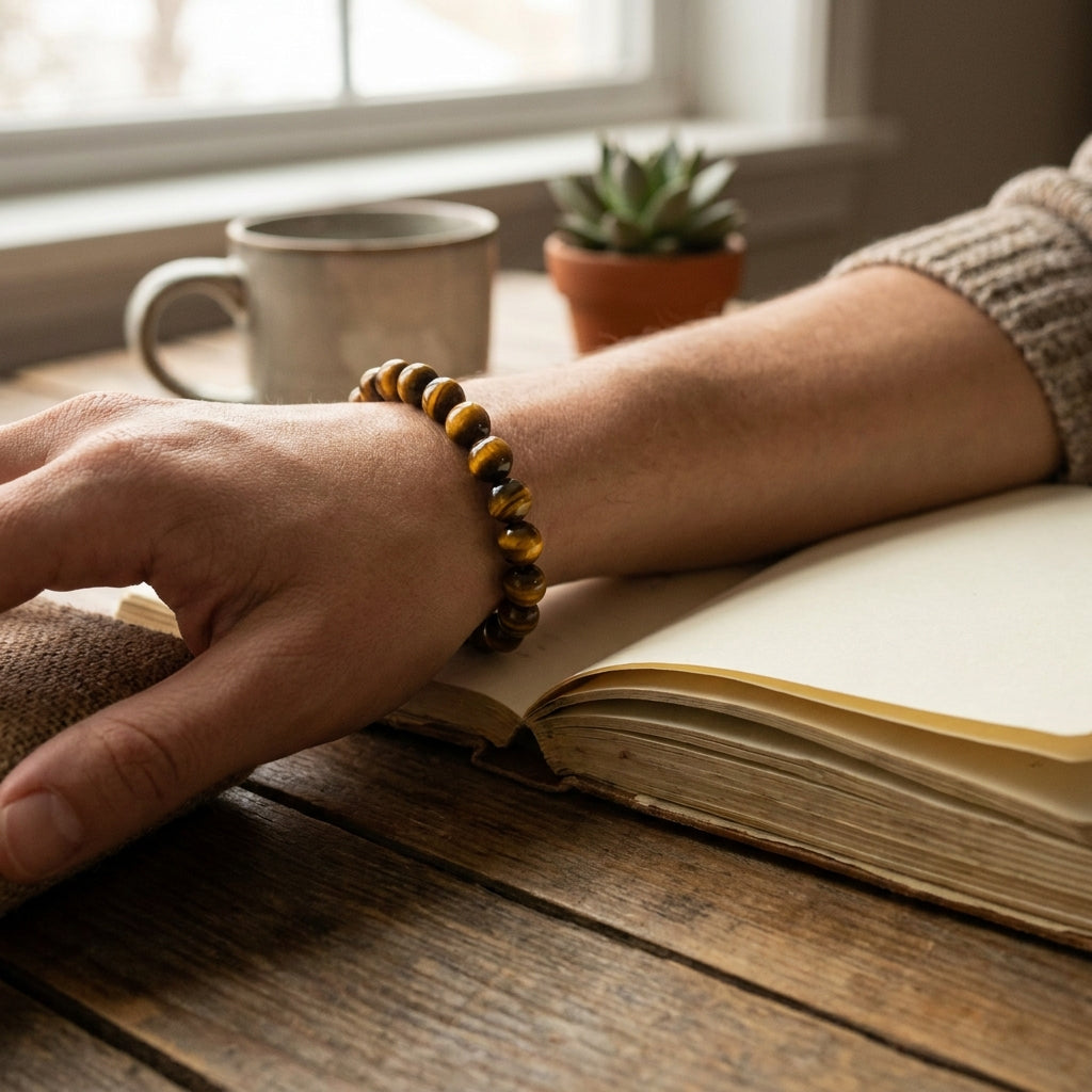 Tiger Eye Protection Bracelet - worn on wrist