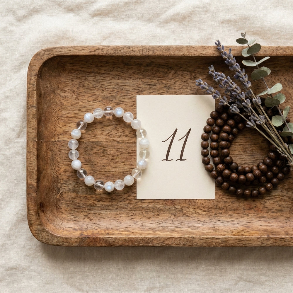 Master Number 11 Numerology Bracelet — Closer detail