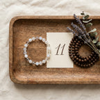 Master Number 11 Numerology Bracelet - styled flat lay