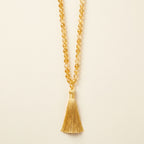 Pisces Jupiter Zodiac Mala - citrine beads hero shot