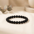 Obsidian Grounding Bracelet - front view