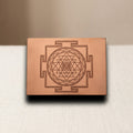 Copper Shree Yantra wall plate, hero view