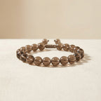 Smoky Quartz Stress Relief Bracelet - front view