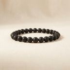 Black Tourmaline Protection Bracelet - front view