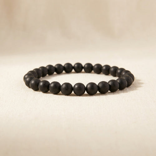 Black Tourmaline Protection Bracelet - front view