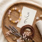 Number 3 & 6 Jupiter-Venus Numerology Bracelet - styled flat lay