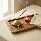 Brass tortoise styled flat-lay