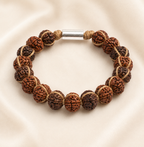 Rudraksha Sterling Silver Accent Bracelet
