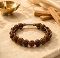 Rudraksha Sterling Silver Accent Bracelet