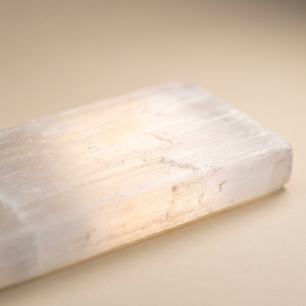Selenite plate, detail texture