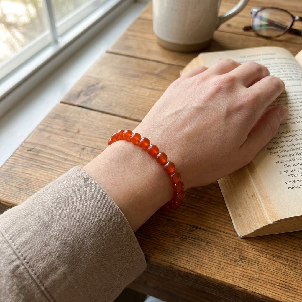 Number 4 Rahu Numerology Bracelet - worn on wrist
