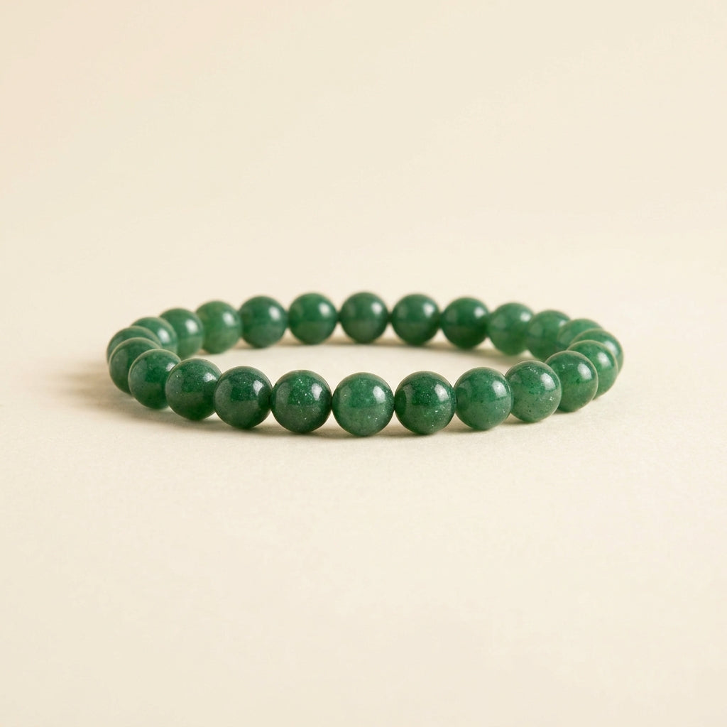 Green Aventurine Luck Bracelet - front view