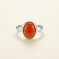 Scorpio Mars Zodiac Ring - carnelian hero shot