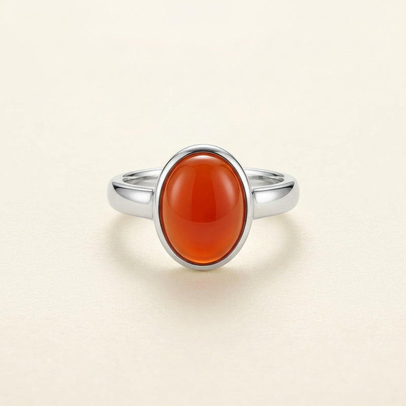 Scorpio Mars Zodiac Ring material detail