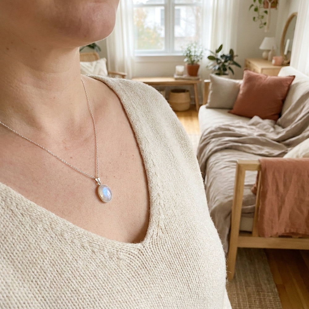Number 2 Moon Numerology Pendant — Daily wear