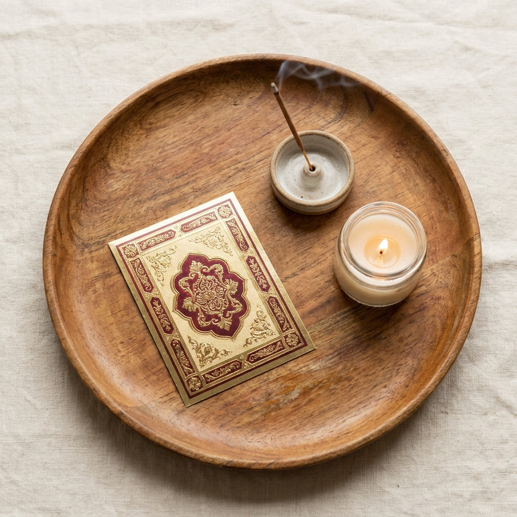Swastik sticker set styled flat-lay