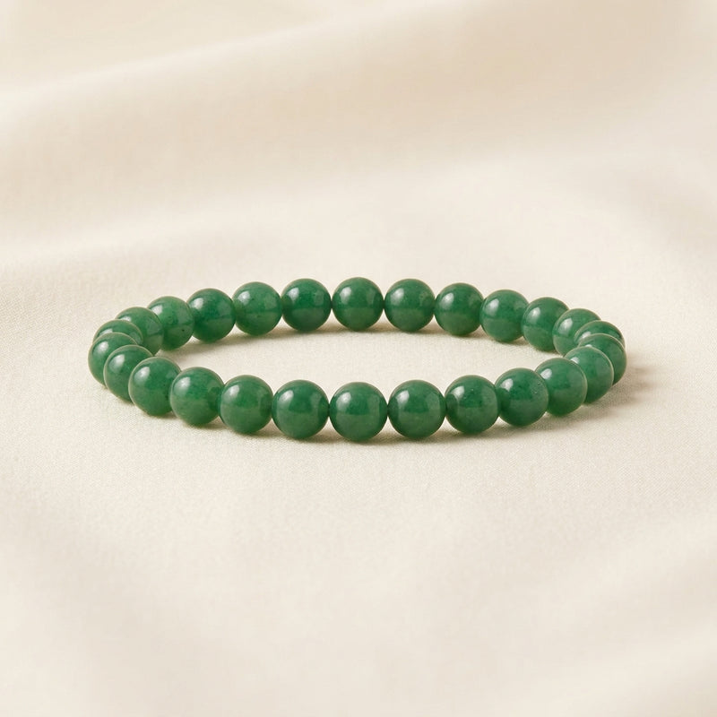 Number 5 Green Aventurine Numerology Bracelet material detail