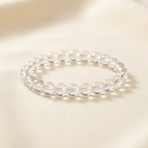 Clear Quartz Master Healer Bracelet - front view