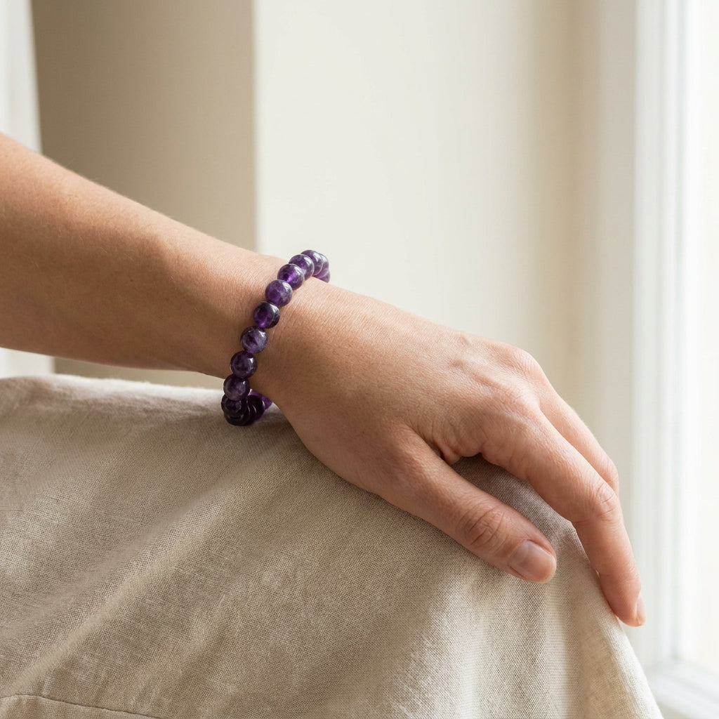 Sagittarius & Pisces Jupiter Zodiac Bracelet worn on wrist