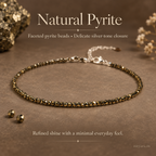 Dhanashree Natural Pyrite Anklet natural pyrite composition view