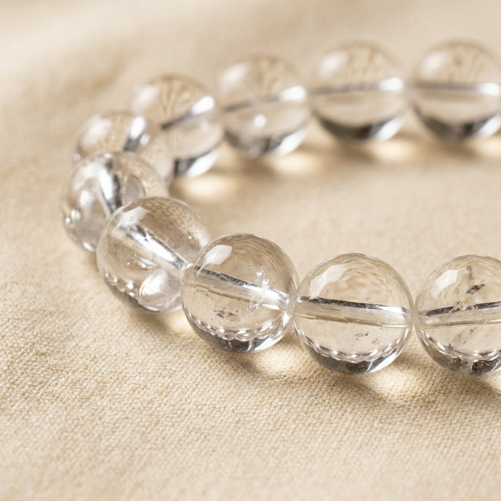Clear Quartz Master Healer Bracelet — Everyday styling