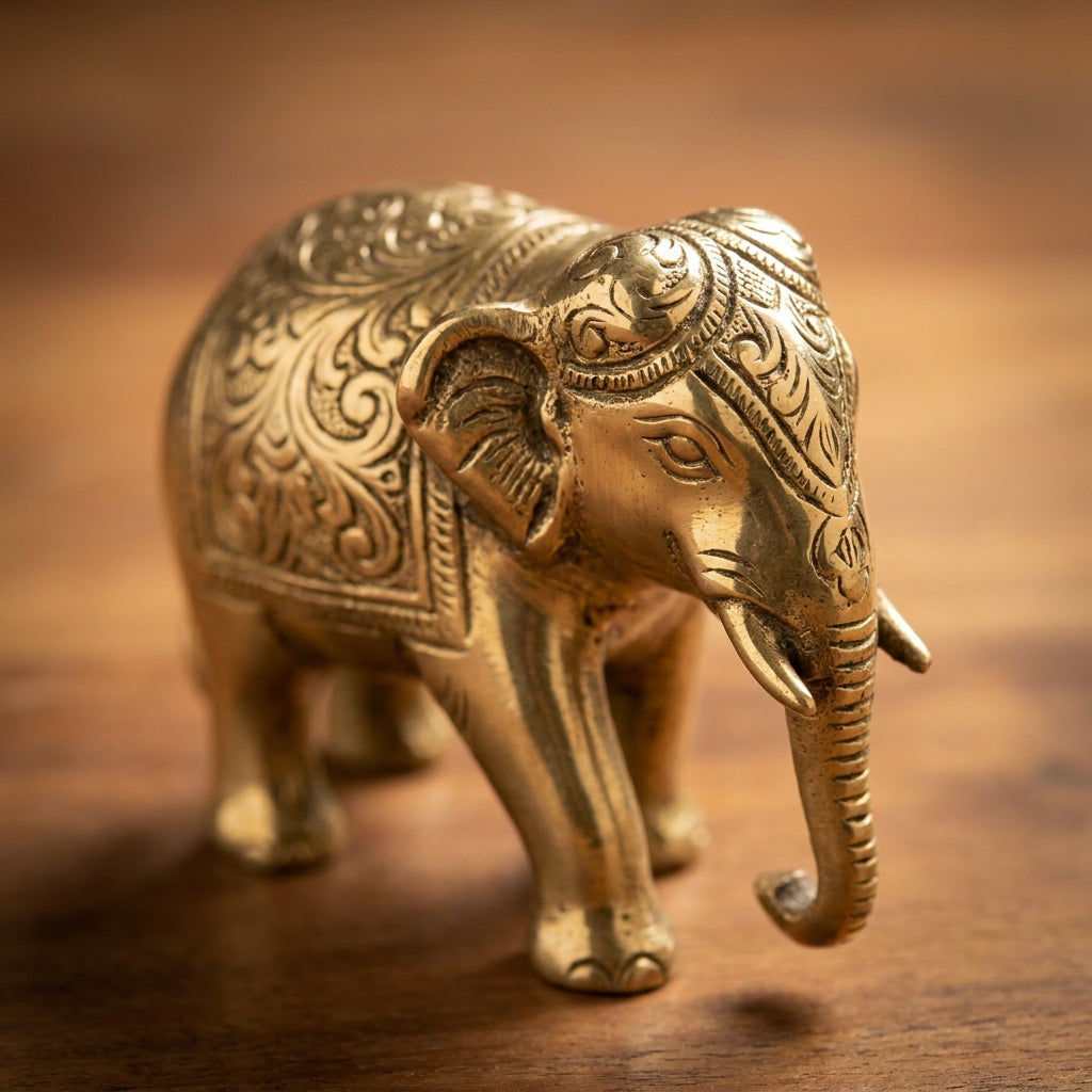 Ganesha idol, detail texture