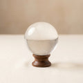 Crystal sphere on stand, hero front view