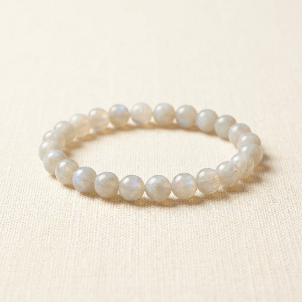 Number 2 Moonstone Numerology Bracelet — Personal stone styling