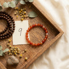Number 9 Mars Numerology Bracelet - styled flat lay